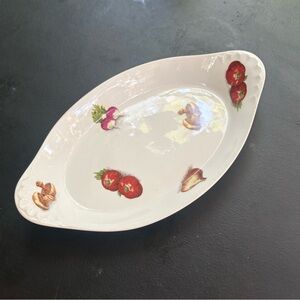 Au gratin French Porcelain vegetable bowl France